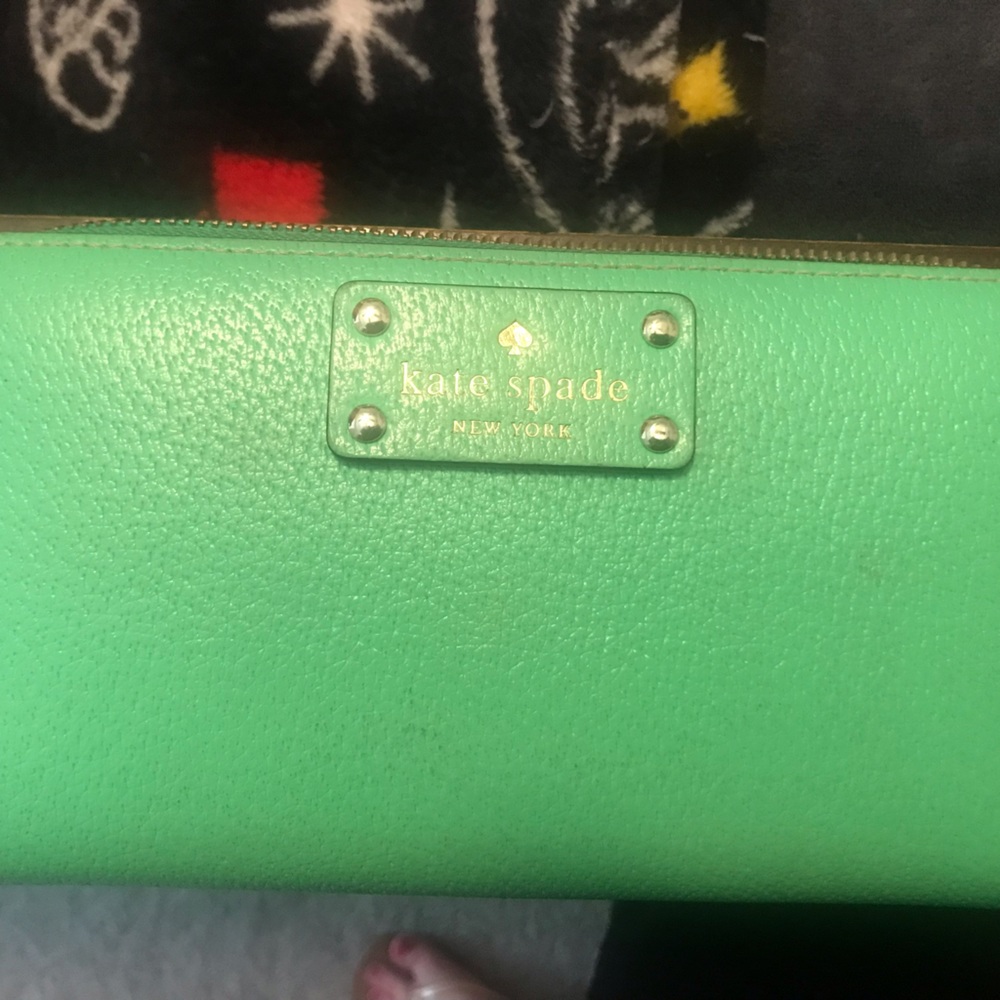 Green Kate Spade Wallet